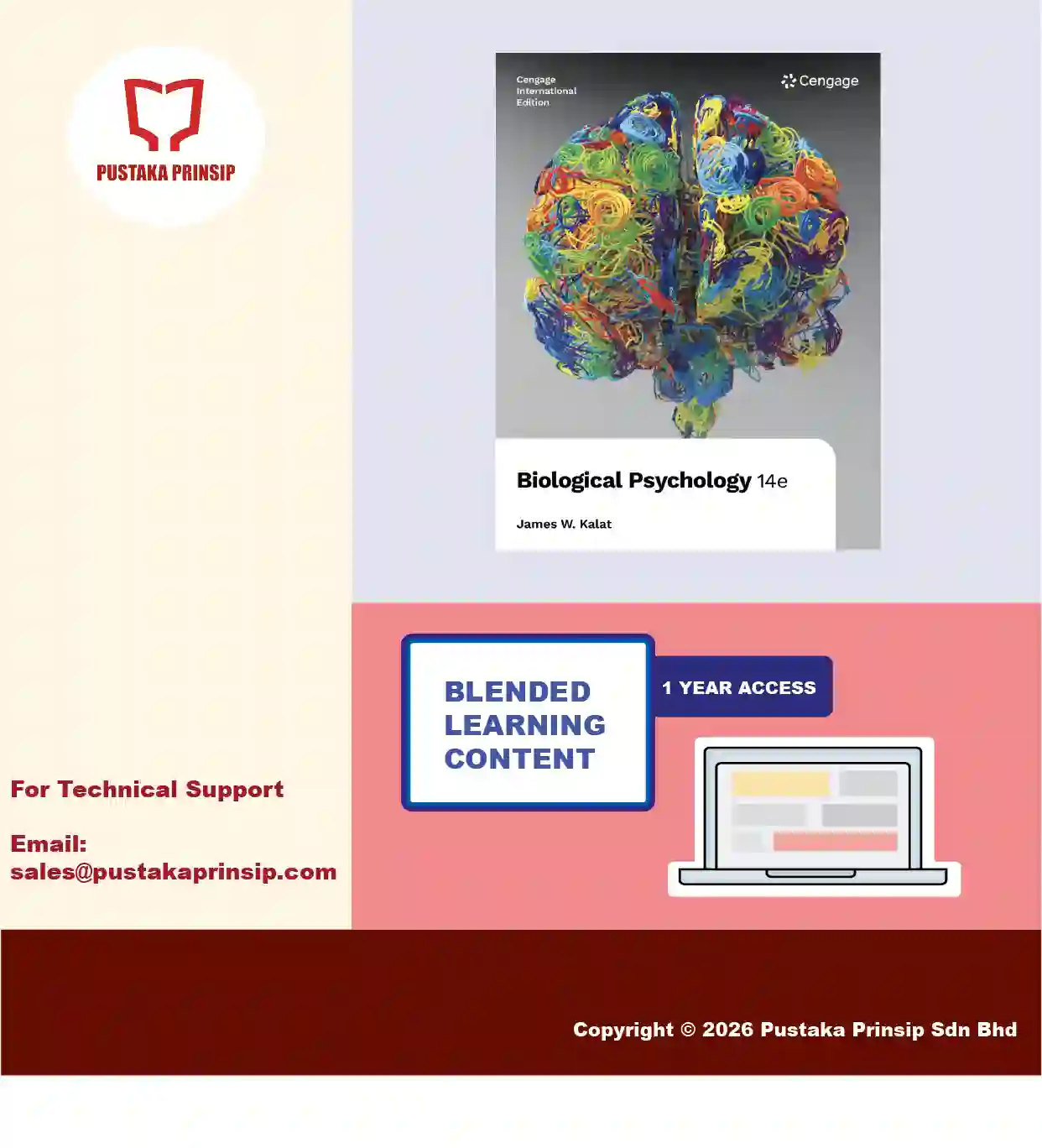 Kalat : Biological Psychology, International Edition, 14th Edition